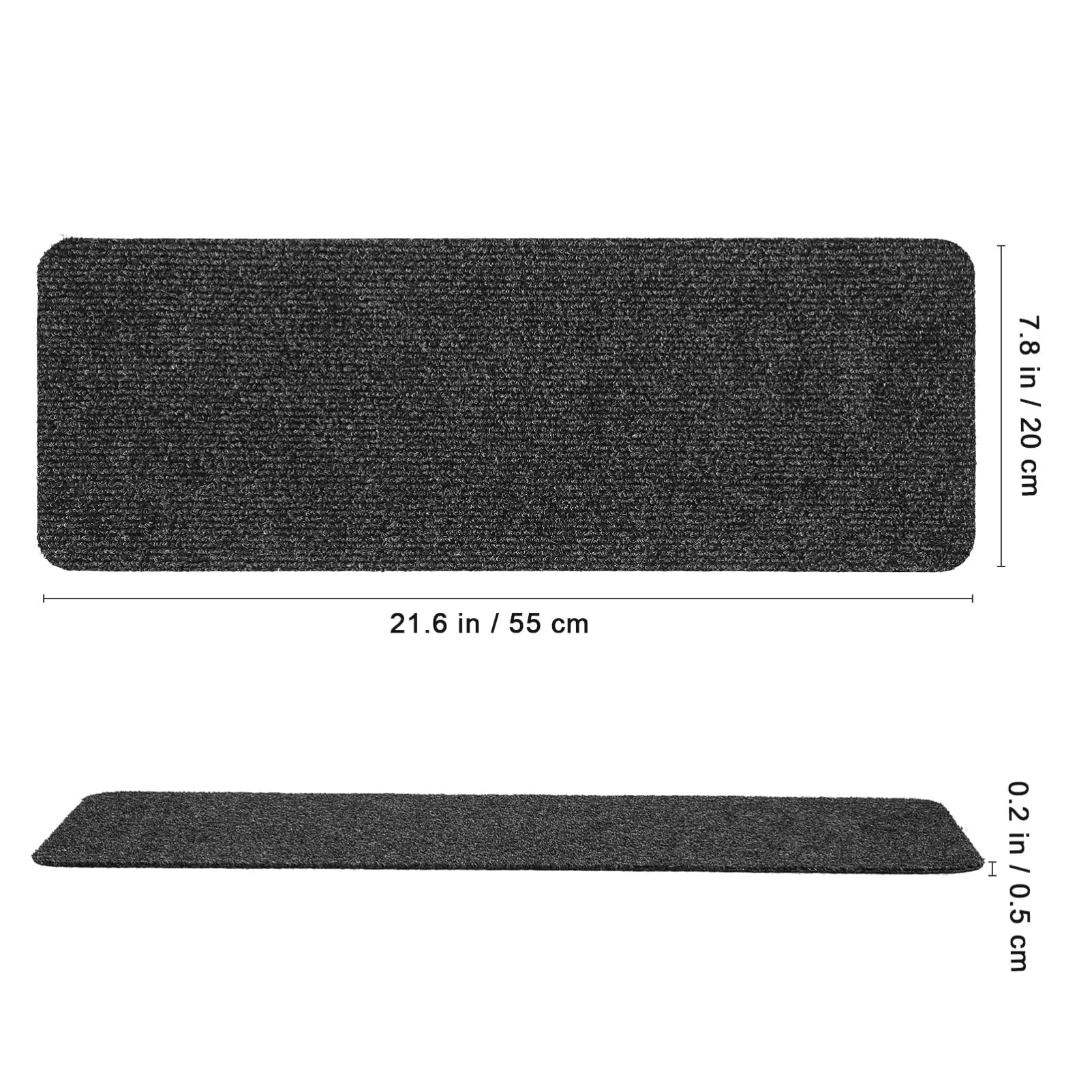 Tapis D’escalier Adhésif 55x20 Cm 15 Pièces Antidérapant