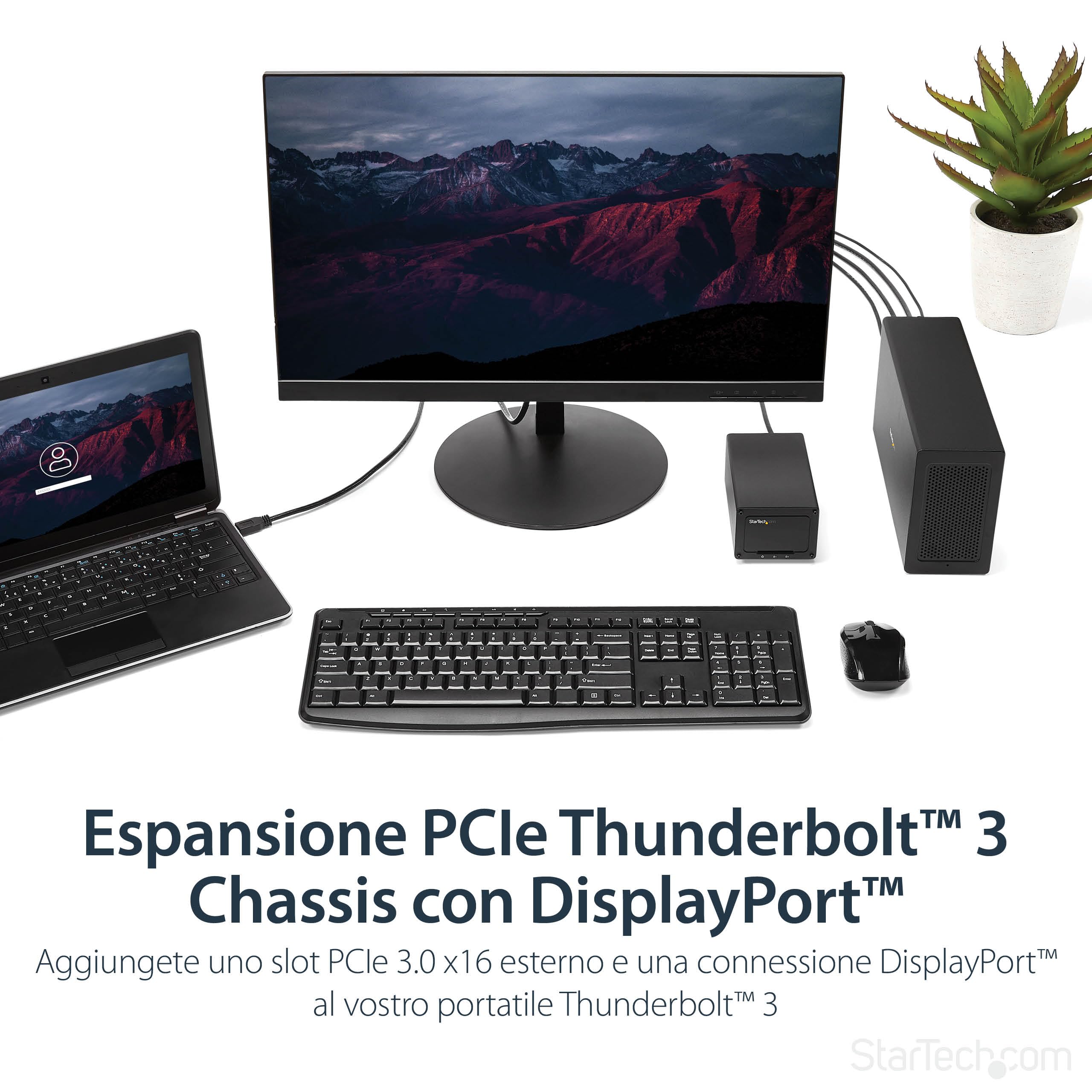StarTech.com Chassis Telaio di espansione Thunderbolt 3 a PCI Express con DisplayPort - PCIe x16