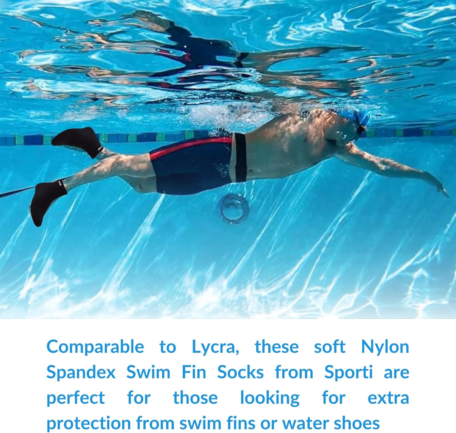 Sporti Nylon Spandex Swim Fin Socks - Image 5