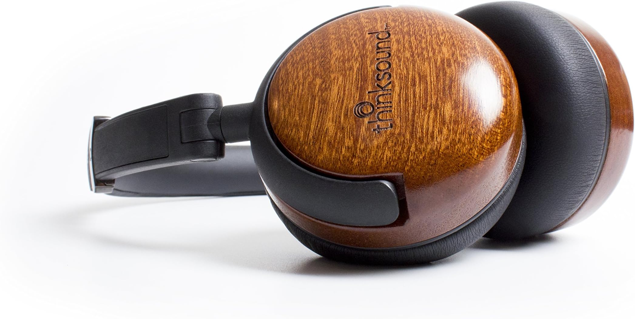 thinksound On2 Wood on-Ear Monitor Headphone (Natural Black)