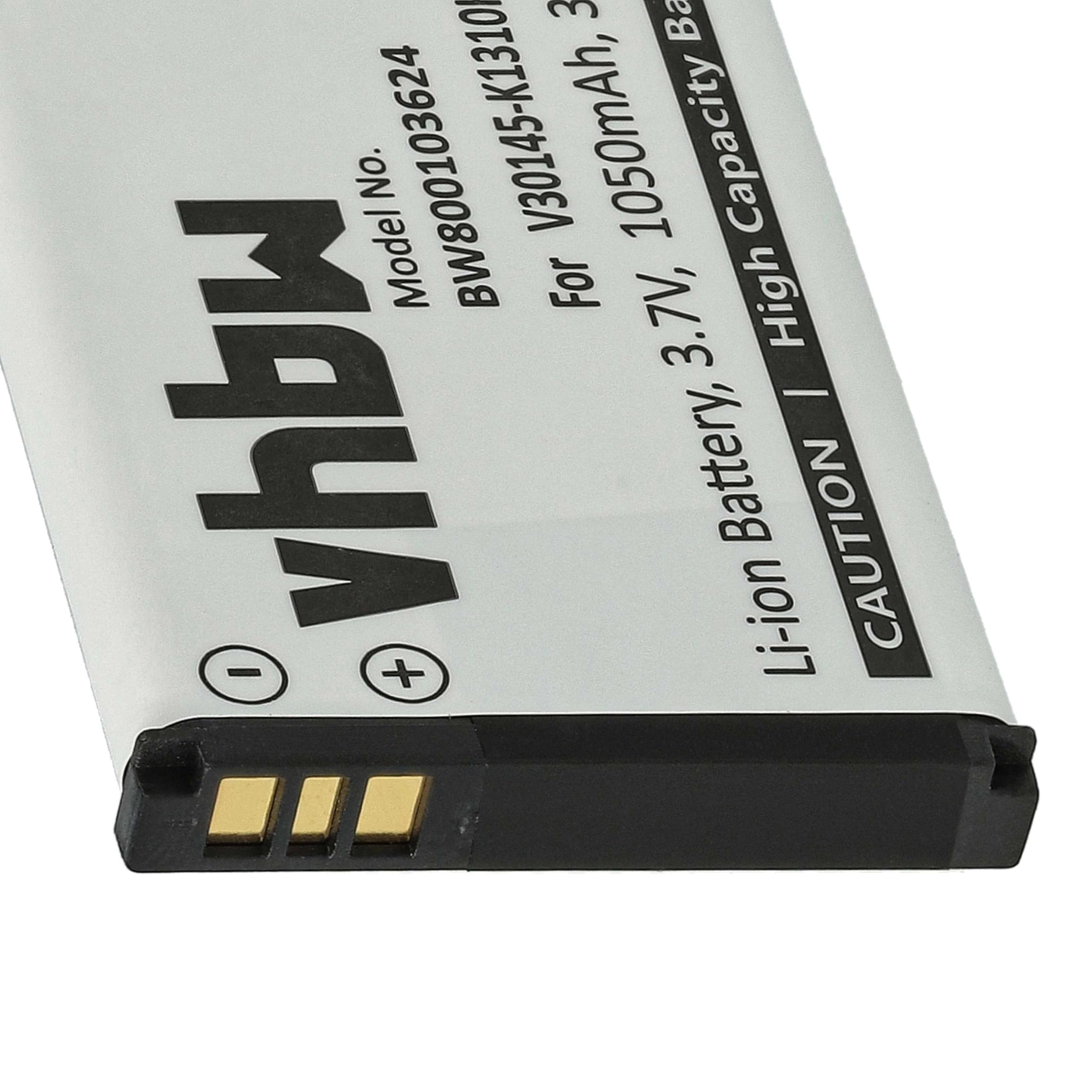 vhbw 10x batteria compatibile con Siemens Gigaset SL910H, SL910, SL910A telefono fisso cordless (1050mAh, 3,7V, Li-Ion)