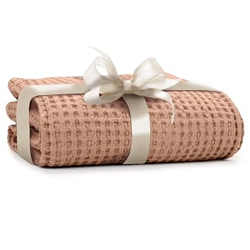 Waffle Baby Blanket Cotton Soft Breathable Swaddle for Nursery, Stroller & Crib Blanket - Receiving Blankets for Boys & Girls, Toddlers- Machine Washable
