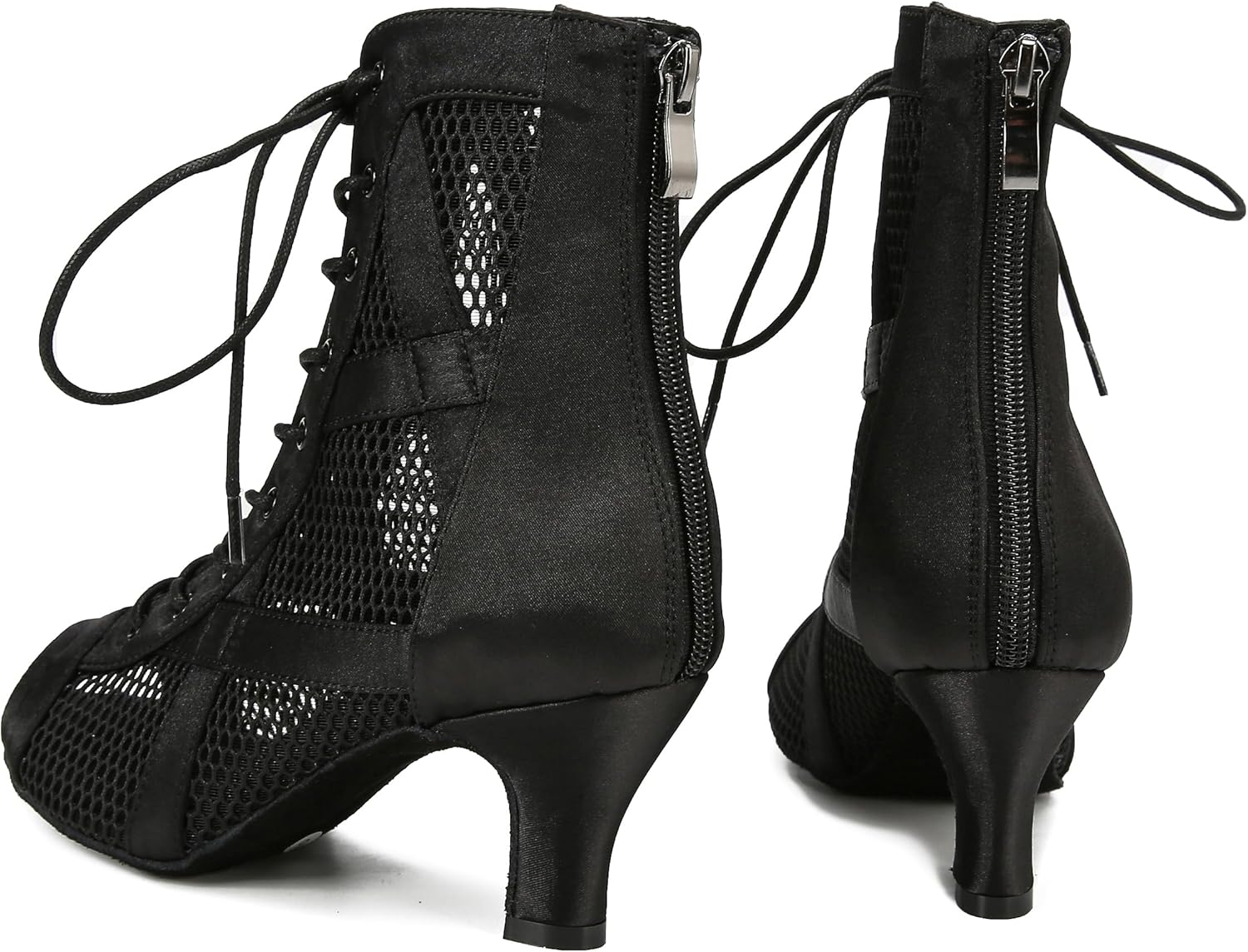 YYTing Women Ballroom Latin Salsa Dance Shoes Performance 2.5 and 3.5 inch Heel Footwear - Image 5