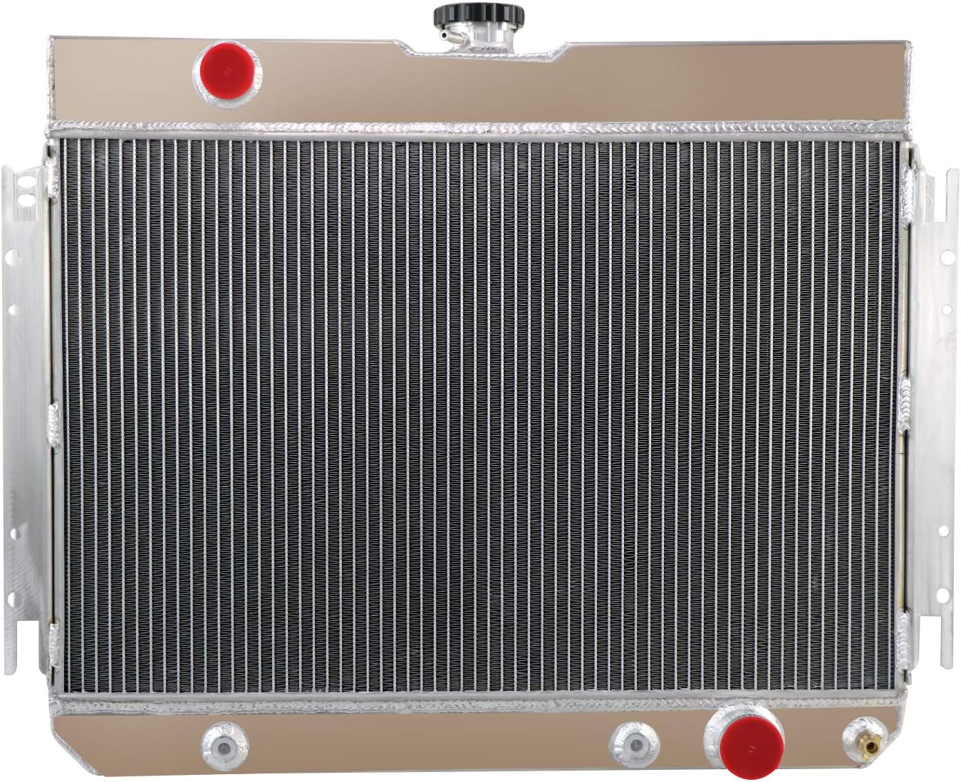 ALLOYWORKS 3 Row Core All Aluminum Radiator For 1963 1964 1965 1966 1967 1968 Chevy Impala Chevelle Camino/Many Chevy Bel Air GM