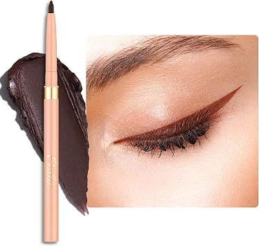 OULAC Matte Brown Eye Liner Pencils Waterproof, Smudge-proof Retractable Eyeliner Lasts 24H +, Highly Pigmented and Smooth, Long-lasting Formula, Vegan 03 Teddy