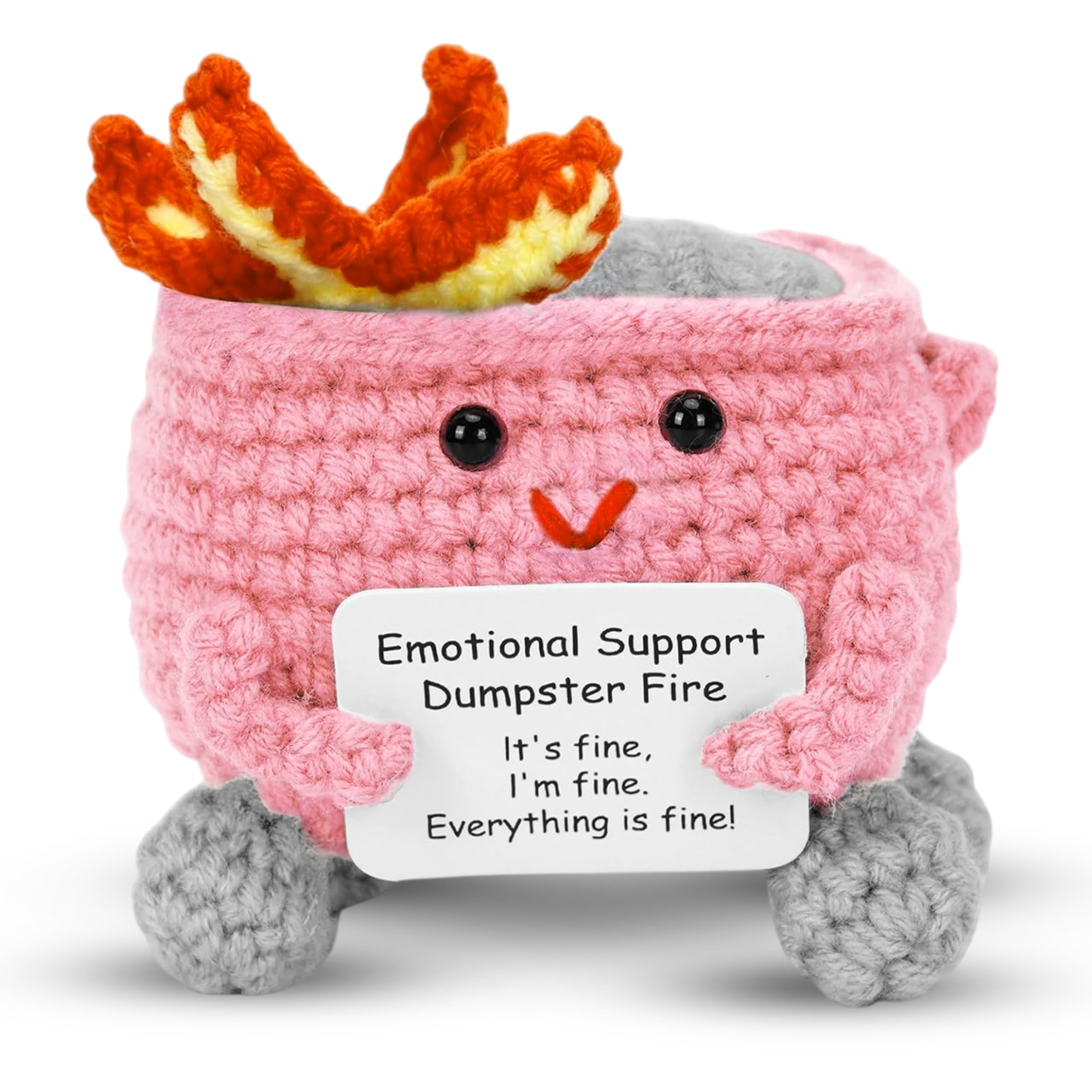 Amazon.com: PICKLE BUDDIES Blush Pink Dumpster Fire Desk