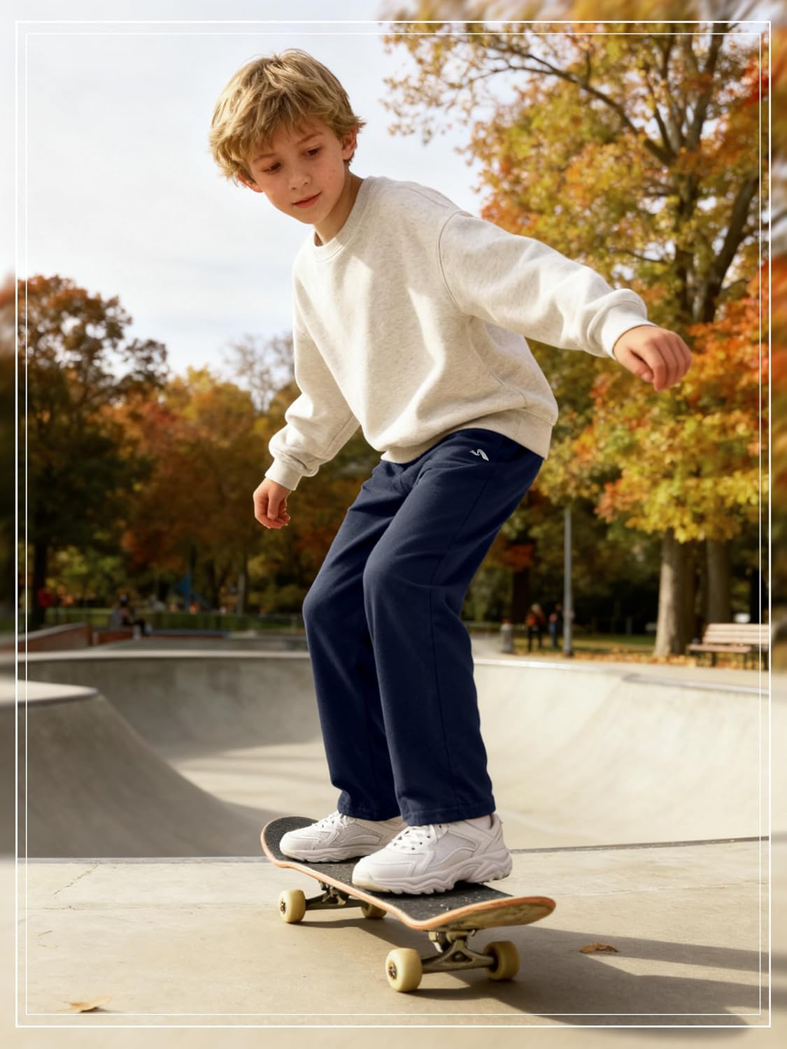 4 Pack Boys Sweatpants Athletic Open Bottom Pants with Drawstring Pockets image 5