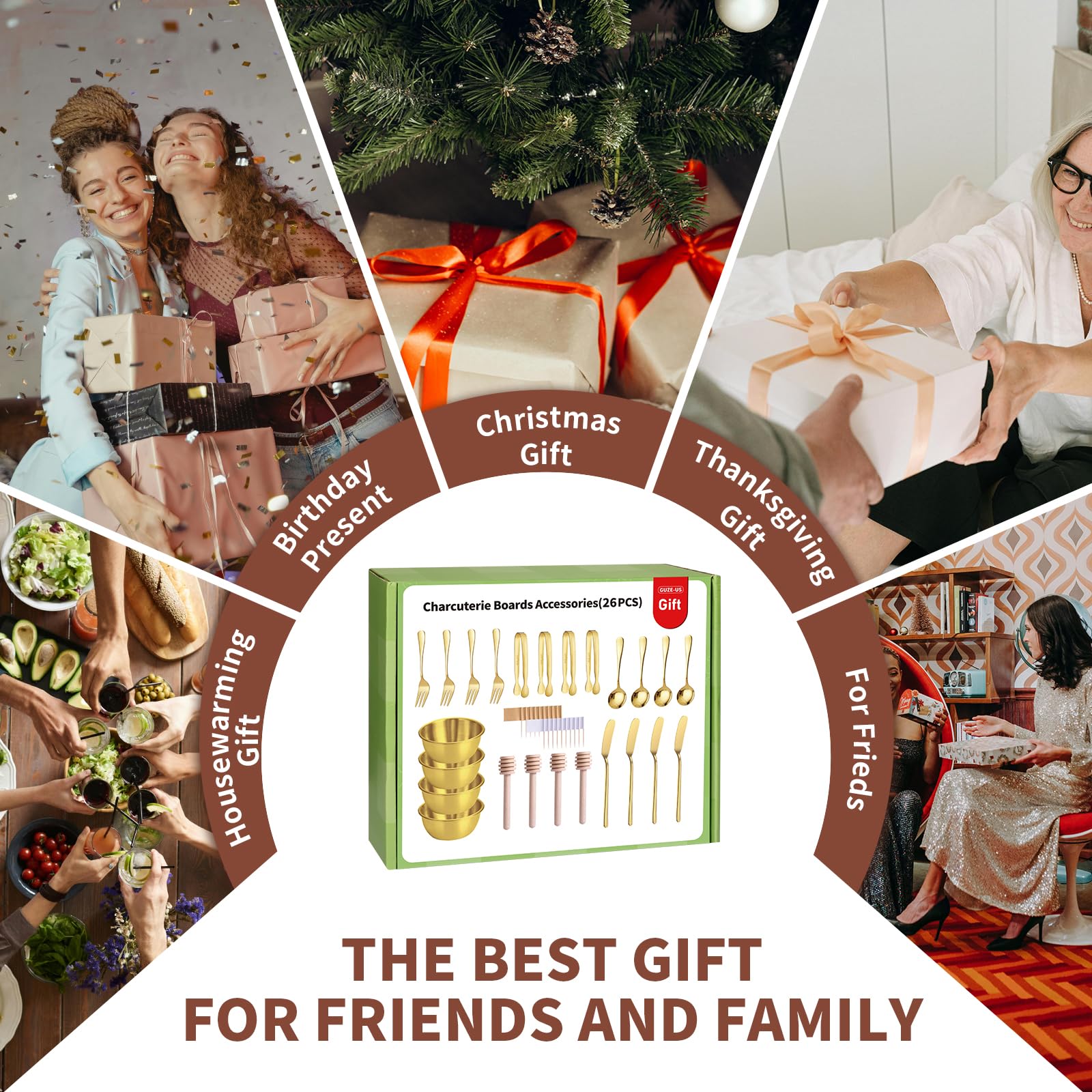 Charcuterie Boards Accessories Gift Set -7