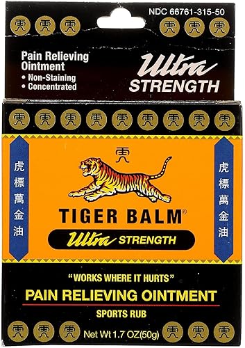 Tiger Balm Ultra Strength - Ungüento para aliviar el dolor frotamiento deportivo 17 onzas