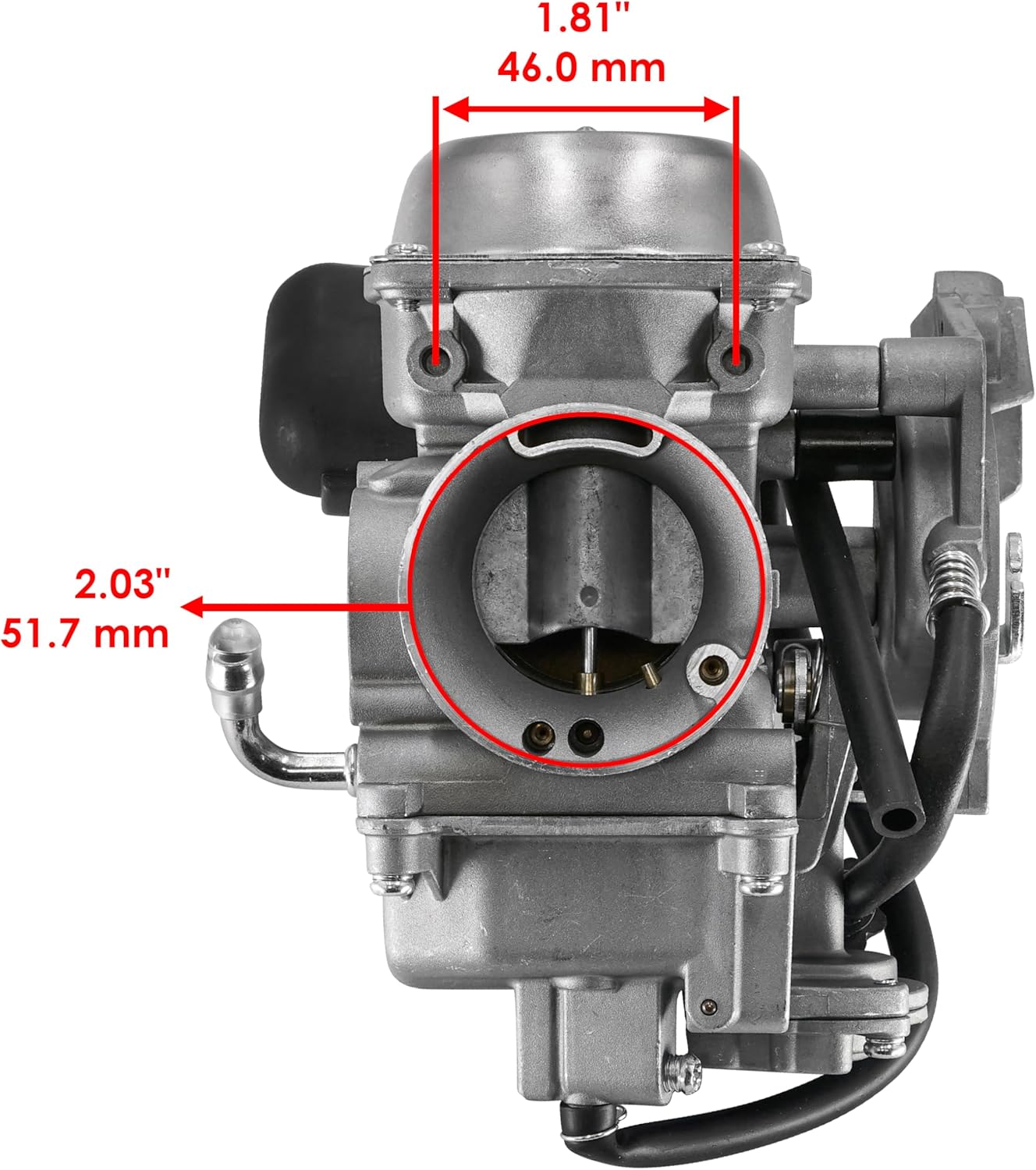 Caltric Carburetor Compatible with Arctic Cat 400 4X4 Automatic Manual 2005 0470-470