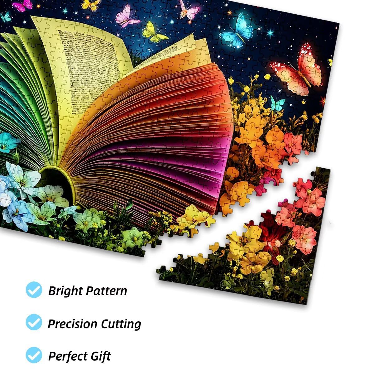 Puzzle 2000 sztuk Dorośli Kwiat Zestaw puzzli Motyl dla dorosłych 99 x 70 cm, kolorowe, klasyczne Wyzwanie edukacyjne Superior Zabawki dla Mężczyzn Wyzwanie Zabawki Rodzinny Prezent Dekoracja