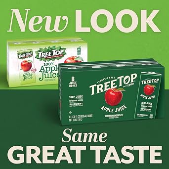 Tree Top Apple Juice Box, 8 Count (Pack of 1)