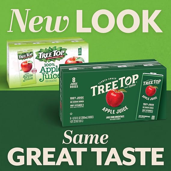 Tree Top Apple Juice Box, 8 Count (Pack of 1)