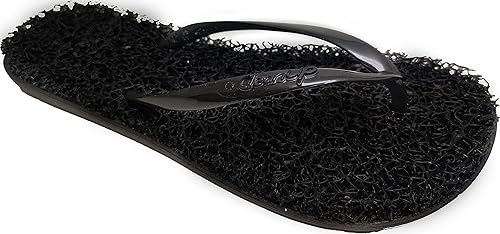 Miniatura 8 de CLEANUP Chanclas Flat Essence Black Exfoliante, masajista y relajante Sandalias de tanga cómodas y ligeras Fibras 100% veganas reciclables
