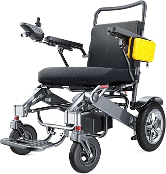 30 Miles Range Electric Wheelchairs for Adults, 500W 25AH Lithium Battery All Terrain Power Wheelchair, Max 400Lbs, Lightweight Foldable Compact Motorized Wheelchair, Airline Approved