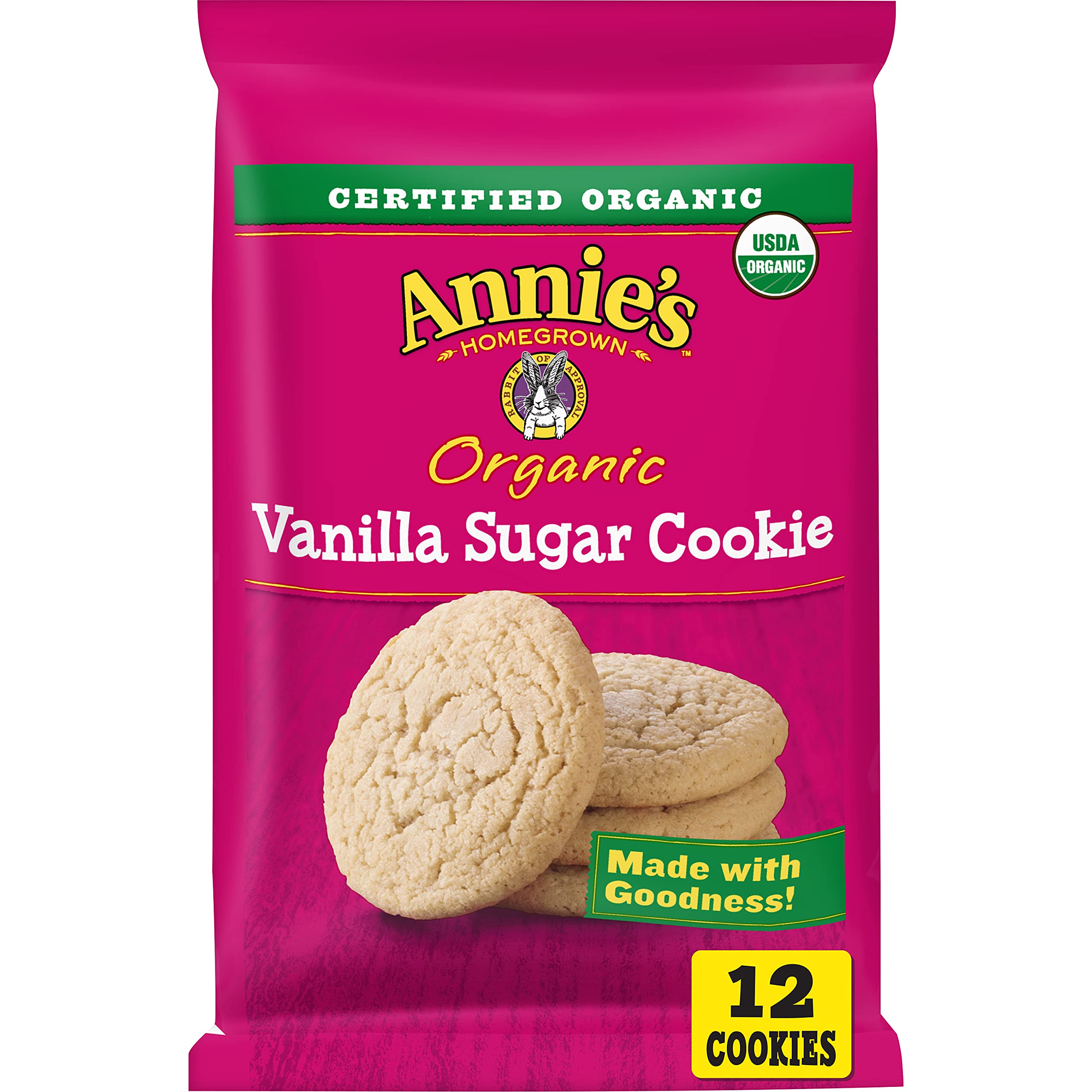Annie's Organic Vanilla Sugar Bake & Share Cookie Dough 12 Count