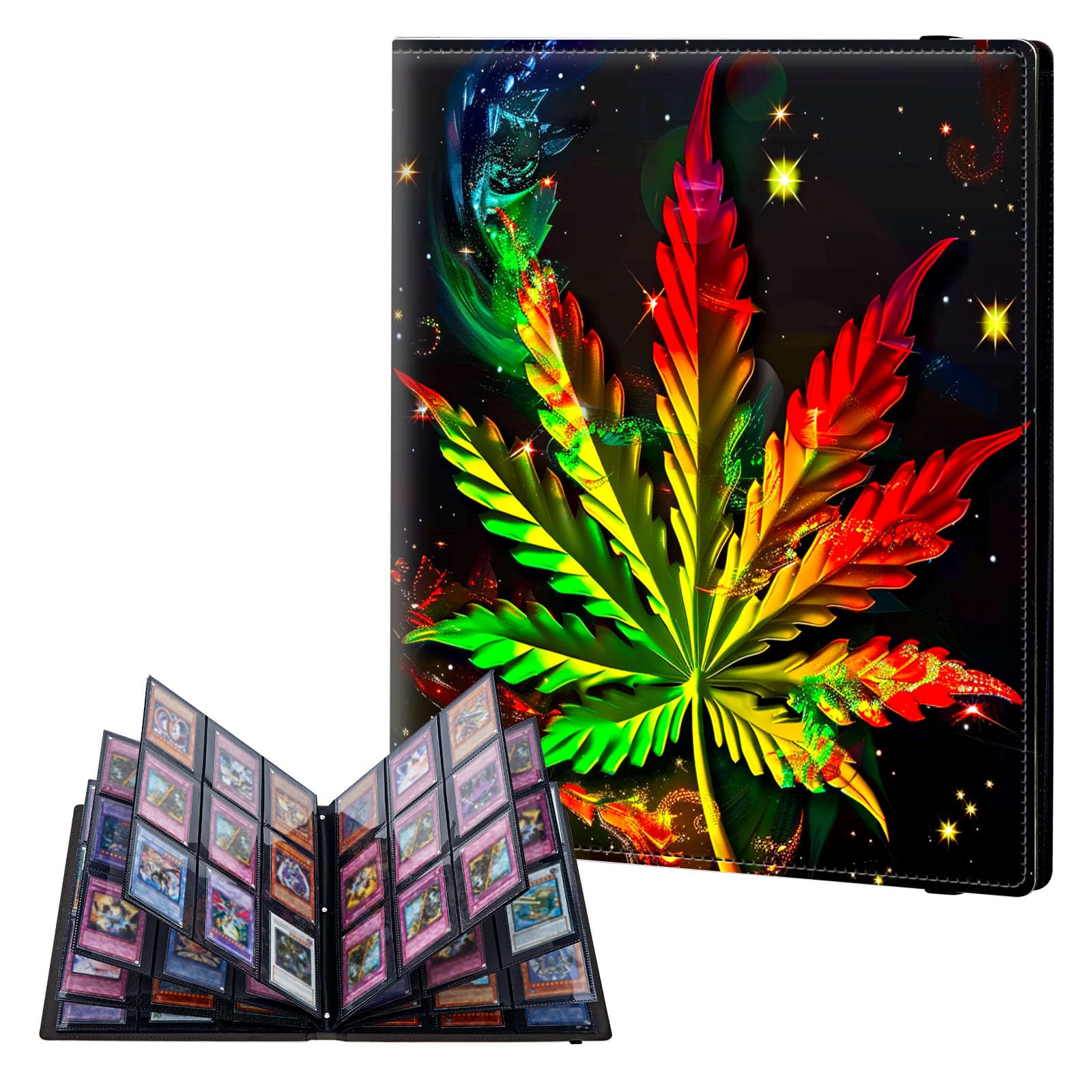 ETLKJVBL 9 Pocket Trading Card Binder, Card Collection Binder for TCG, MTG, Sports Cards, Baseball, Leaf Trading Card Book Holder for Collectors, Top Loader Binder — image 1