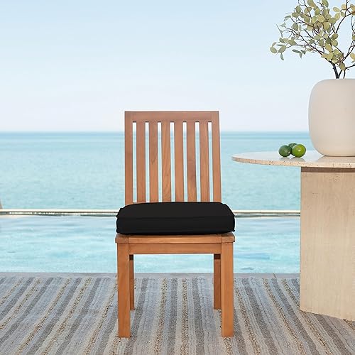 Miniatura 3 de Arden Selections Oasis - Cojín para asiento de exterior, 19 x 19, color negro ónix