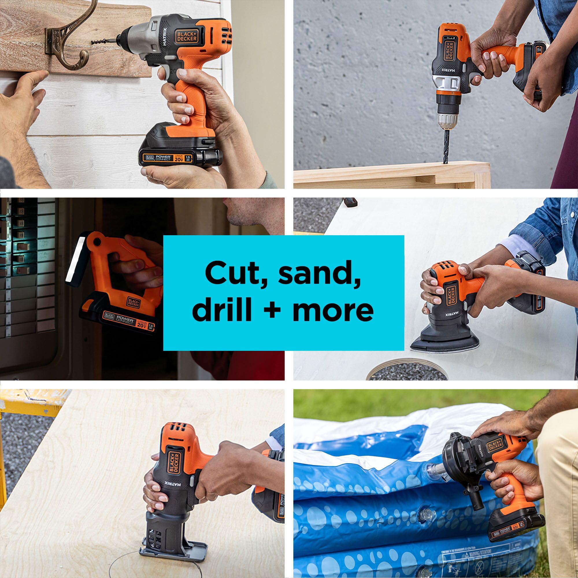 BLACK+DECKER MATRIX 20V MAX Power Tool Combo Kit, Cordless Power