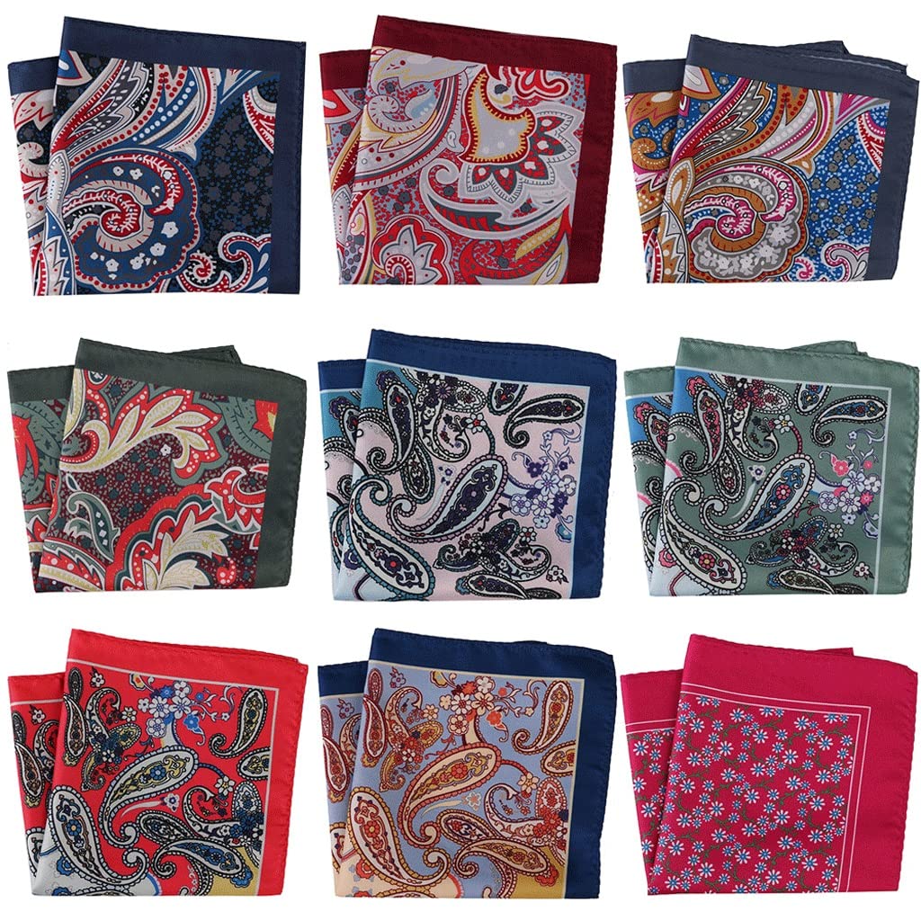 pañuelo de bolsillo toalla ， Pañuelo estampado multicolor for hombre, toalla de bolsillo en el pecho, accesorio cuadrado pequeño
