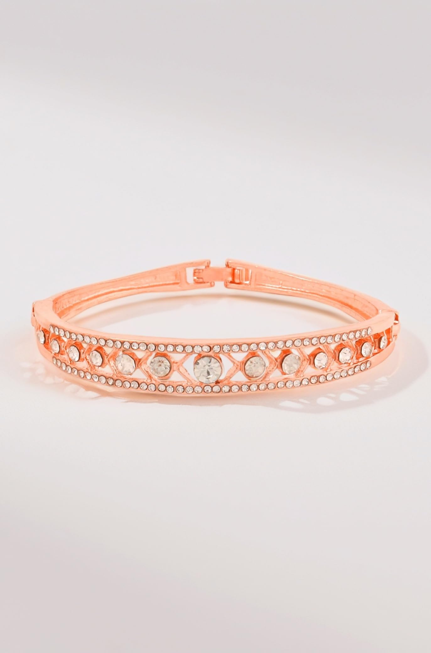 Bracelet for Women and Girls Valentine Gift for Girls Fashion Cubic Zirconia Bangle Bracelets | Birthday Gift For Girls & Women Anniversary Gift for Wife Valentine Gift for Girls