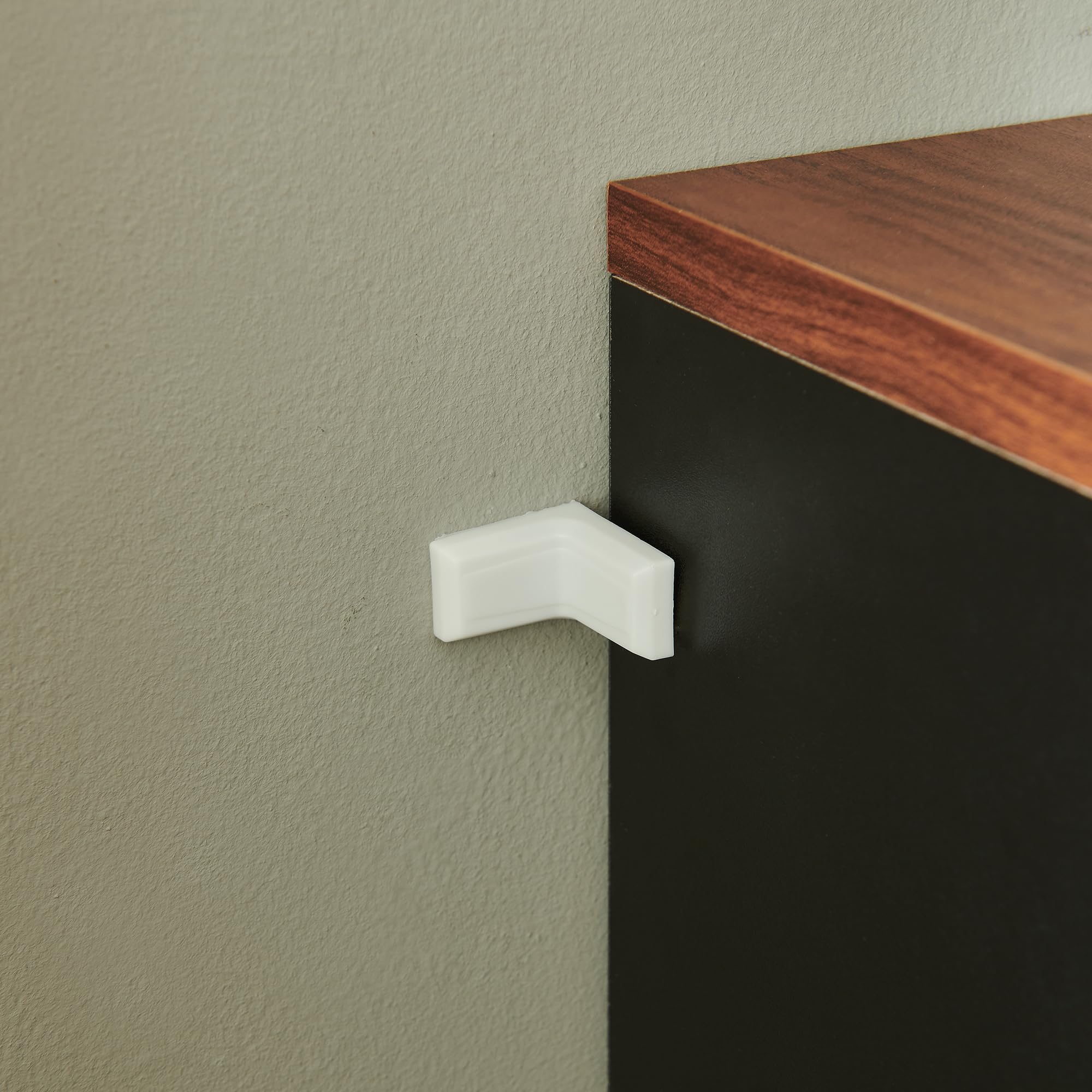 [en.casa] Mobile Portarotolo da Bagno Scaffale da Terra Porta Carta Igienica con 3 Ripiani e Barra Supporto Contenitore Rotoli di Riserva per WC Gabinetto 76 x 18 x 18 cm - Nero/Effetto Noce