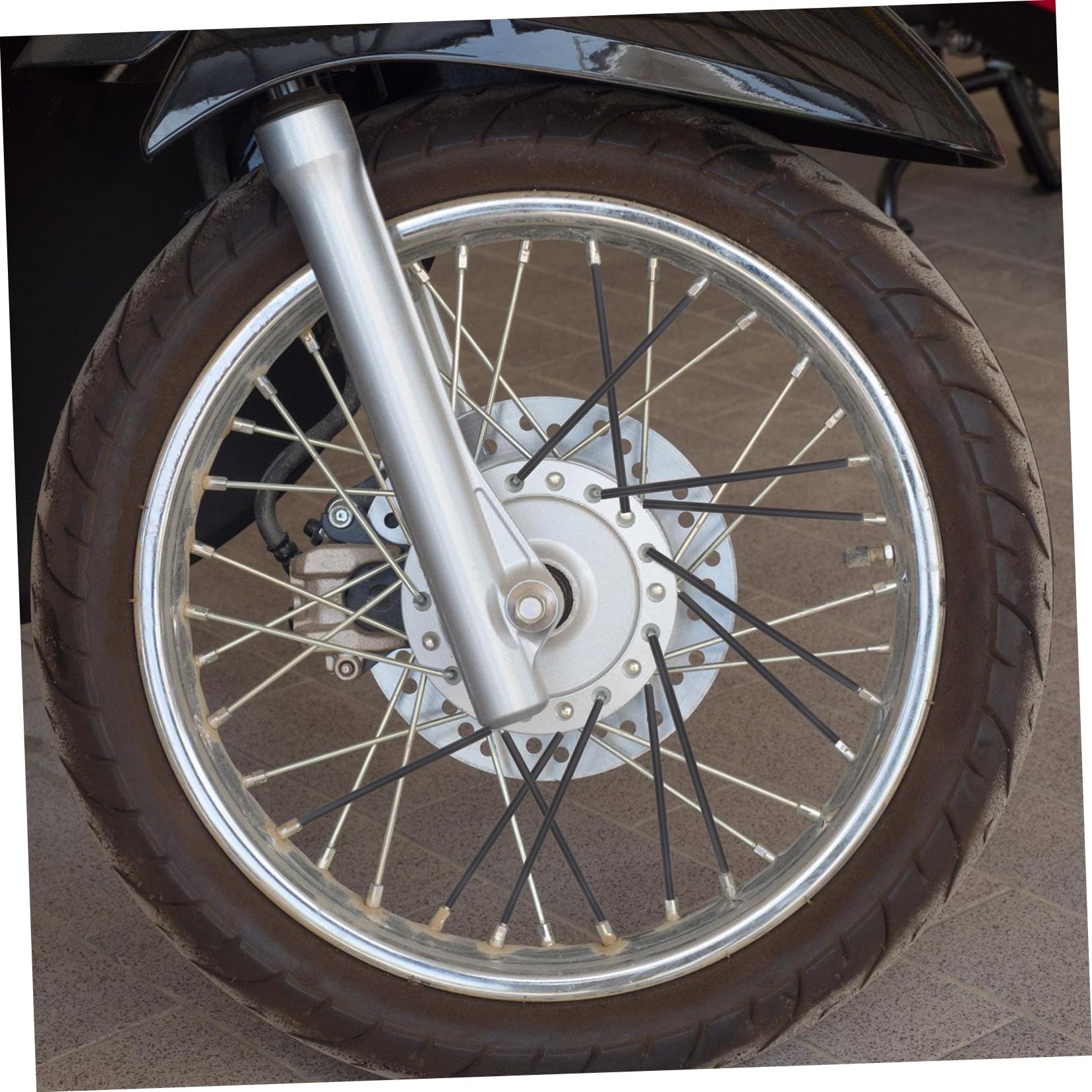 Yardwe Motorcycle Rims Spoke 75 Pack Bike Spoke Covers Protective Wraps for Bike Spokes Adaptable for Bikes