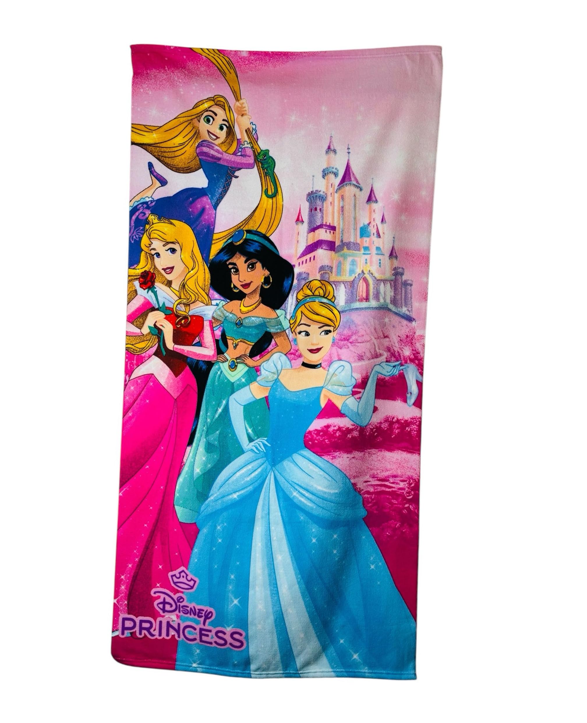 Tdl Multicolour Disney Princess Microfibre Beach Towel