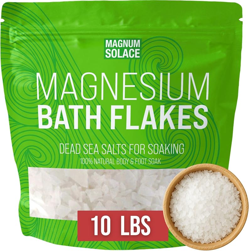 Magnesium Solace Flocos de Cloreto de Magnésio para Banho, 4,54 kg