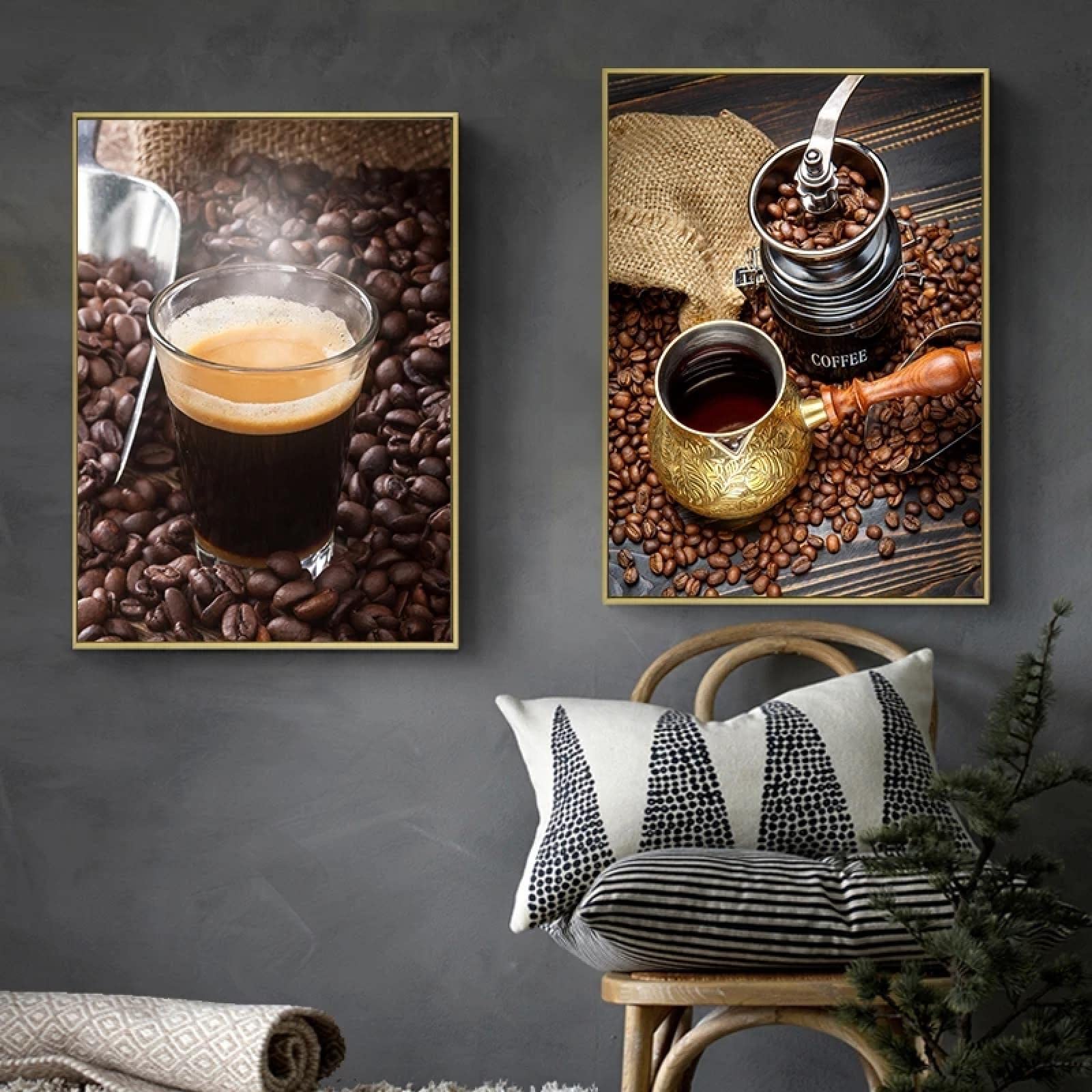 Cuadros de pared para salon modernos diseno de cafe para paredes vacias 8