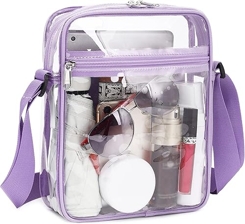 Clear Messenger Bag for Work & Business Travel for Men & Women, Stadium Approved