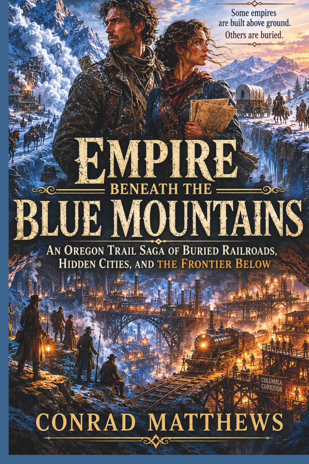 Empire Beneath the Blue Mountains: An Oregon Trail Saga of Buried Railroads, Hidden Cities, and the Frontier Below (The Blue Mountains Wagon Saga)