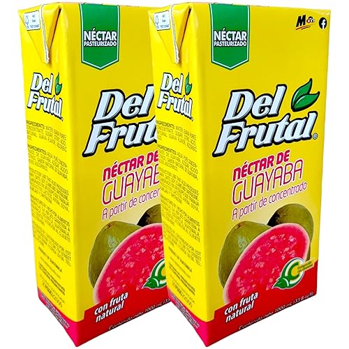 DEL FRUTAL, Zumos de frutas naturales y néctar de frutas, frutas mediterráneas y tropicales sin conservantes ni colorantes, 33.8 fl oz-33.8 Oz Fl