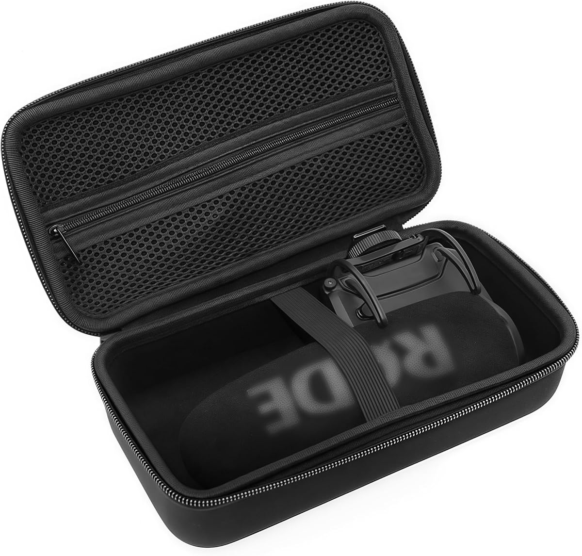 Funda para micrófono de vídeo Musiin compatible con Blackstar Beam Mini (negro) | Funda protectora para cámara con micrófono Rode VideoMic Pro, VideoMic Pro+ Plus DSLR compatible, almacenamiento fácil de transportar