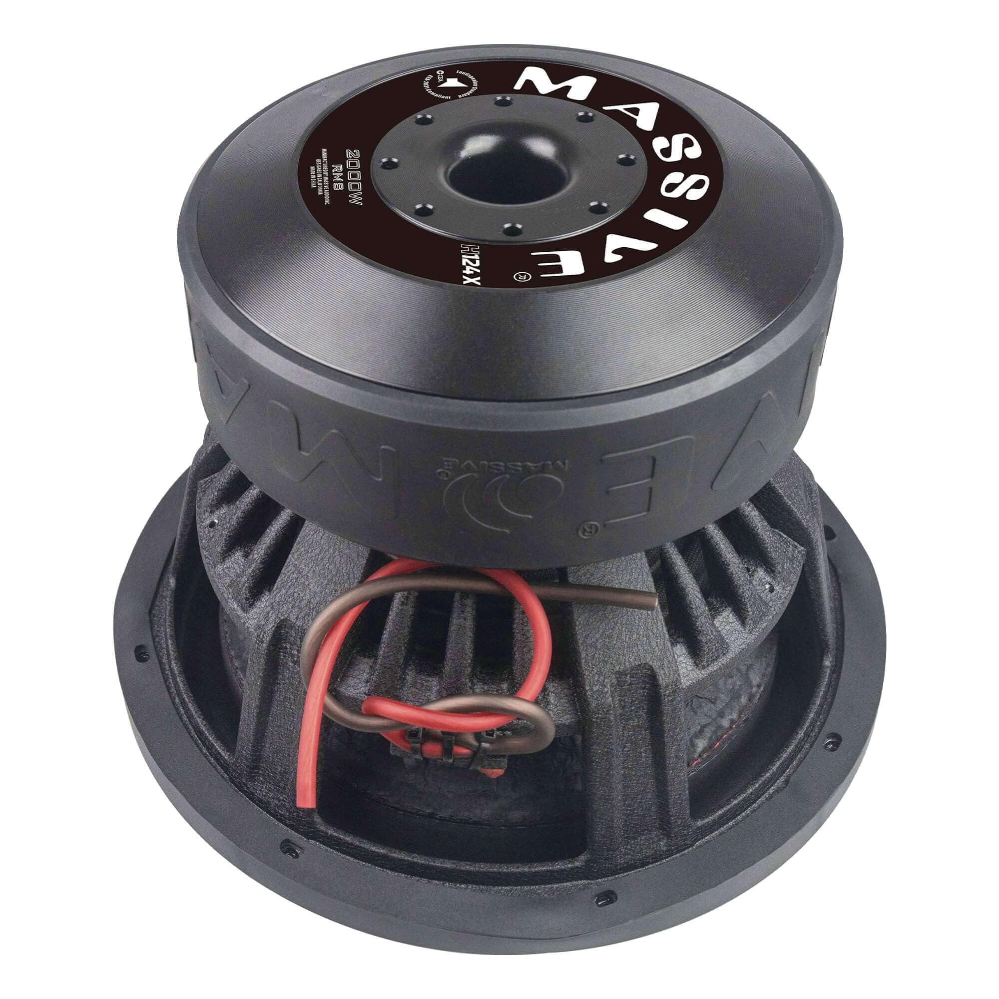 Amazon.com: Massive Audio H124X | 12” 2000W RMS Dual 4-Ohm – XL