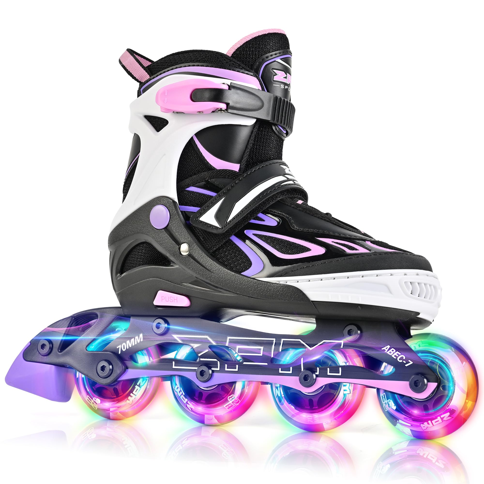 2PM SPORTS Brice Pattini in Linea Regolabili, Divertente Inline Skates per Bambina e Bambino e Bambini e Ragazzi
