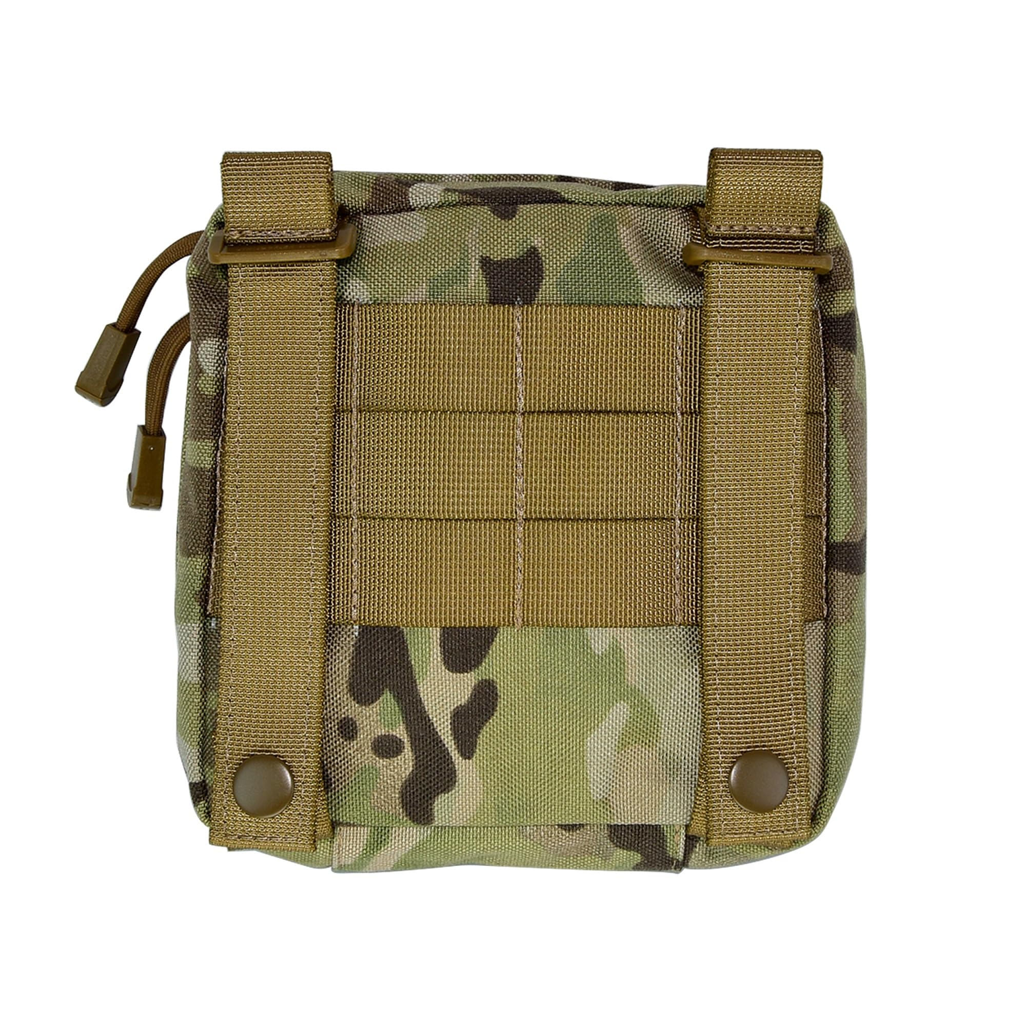 Taktyczna kwadratowa duża torba MOLLE na apteczkę pierwszej pomocy | Nylon 1000D, Powłoka PU, Konstrukcja clamshell z pełnym otwarciem, Dwie kieszenie z siatki na zamek(MC)