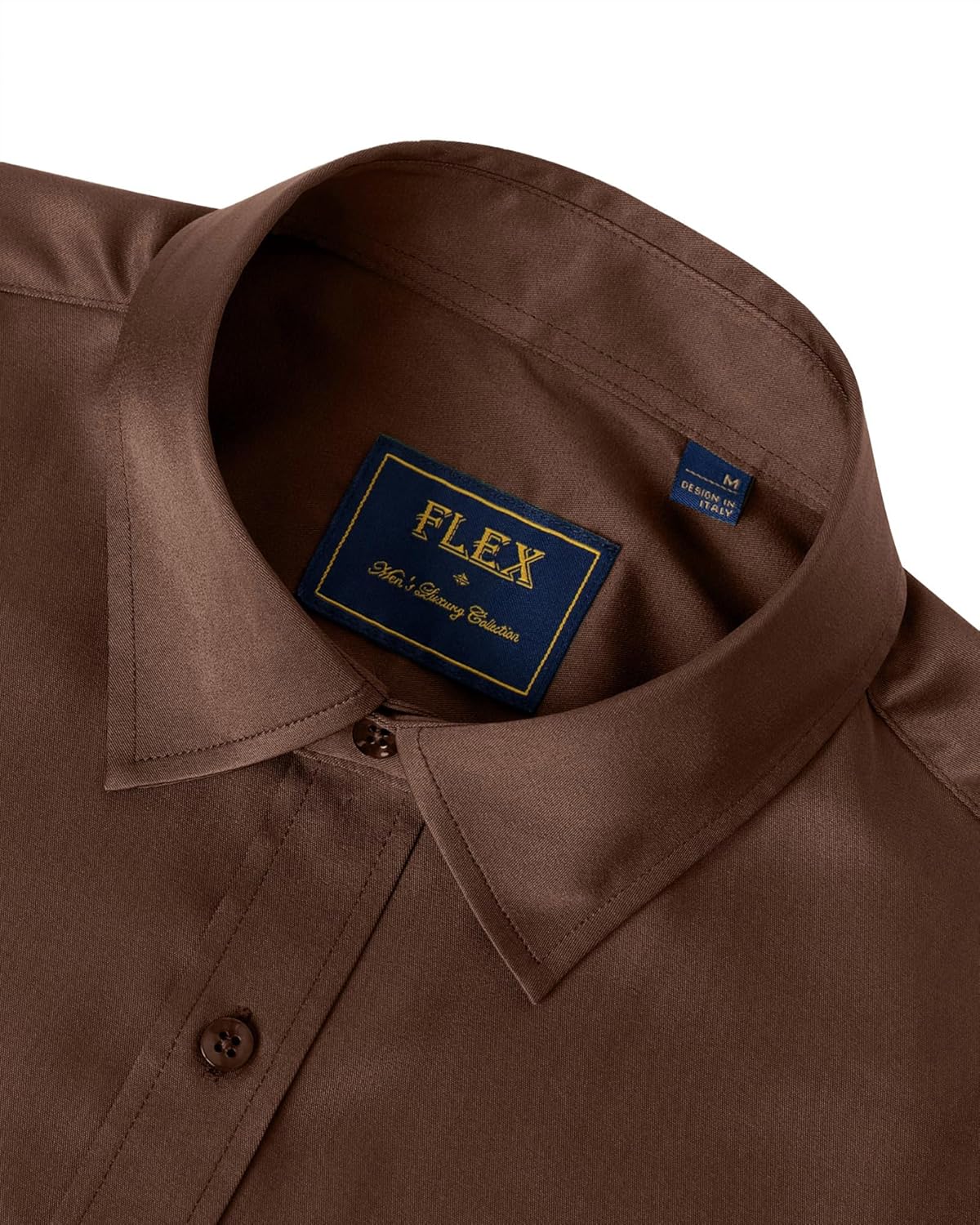 J.VER Men's Dress Shirts Solid Long Sleeve Stretch Wrinkle-Free Formal Shirt Business Casual Button Down Shirts - Image 3