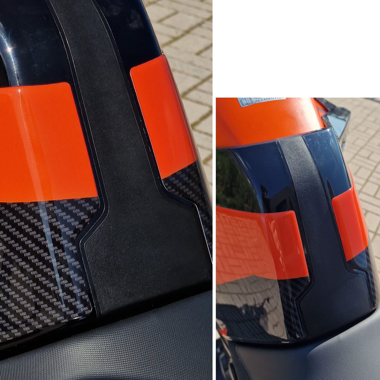 Resin Bike Autocollants Moto compatibles avec KTM Duke 890 2022-2023 Protections Moto latérales réservoir de Chocs et Rayures Autocollants 3D résine Duke 890 GP - Duke 890 R