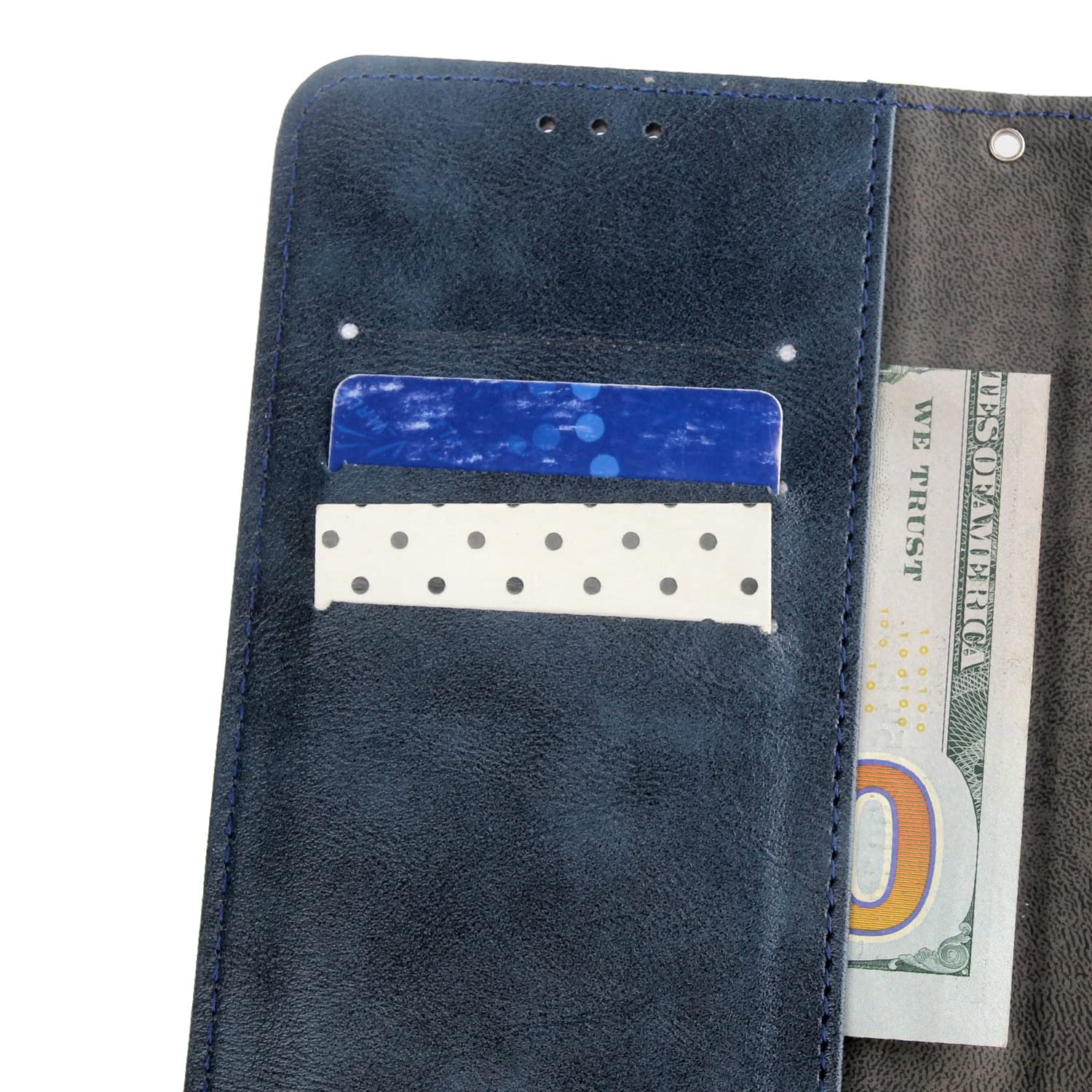 Custodia In Pelle Con Portafoglio E Stand Per Doro 8050 – TPU + PU, Slot Per Carte - 2