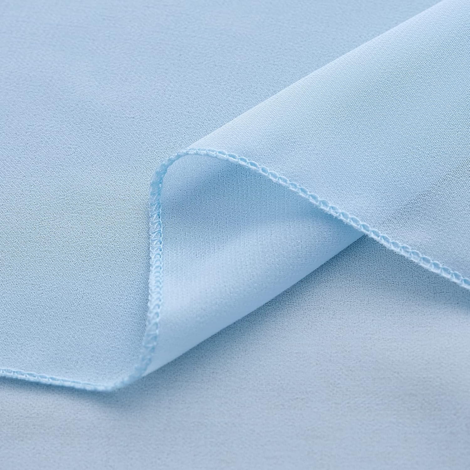 Blue Chiffon Table Runners Wedding Decoration 10 Pieces 14x120 Inches Soft Sheer Table Fabric Daily Dining Table Runner for Party Wedding Table Decoration