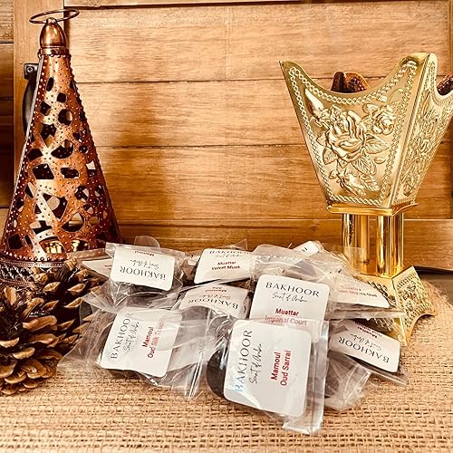 Miniatura 6 de Juego de descubrimiento de incienso de resina Muattar y Mamoul de 45 bakhoor (Muestras de Incienso) para usar con quemador de carbón Oud bakhoor o