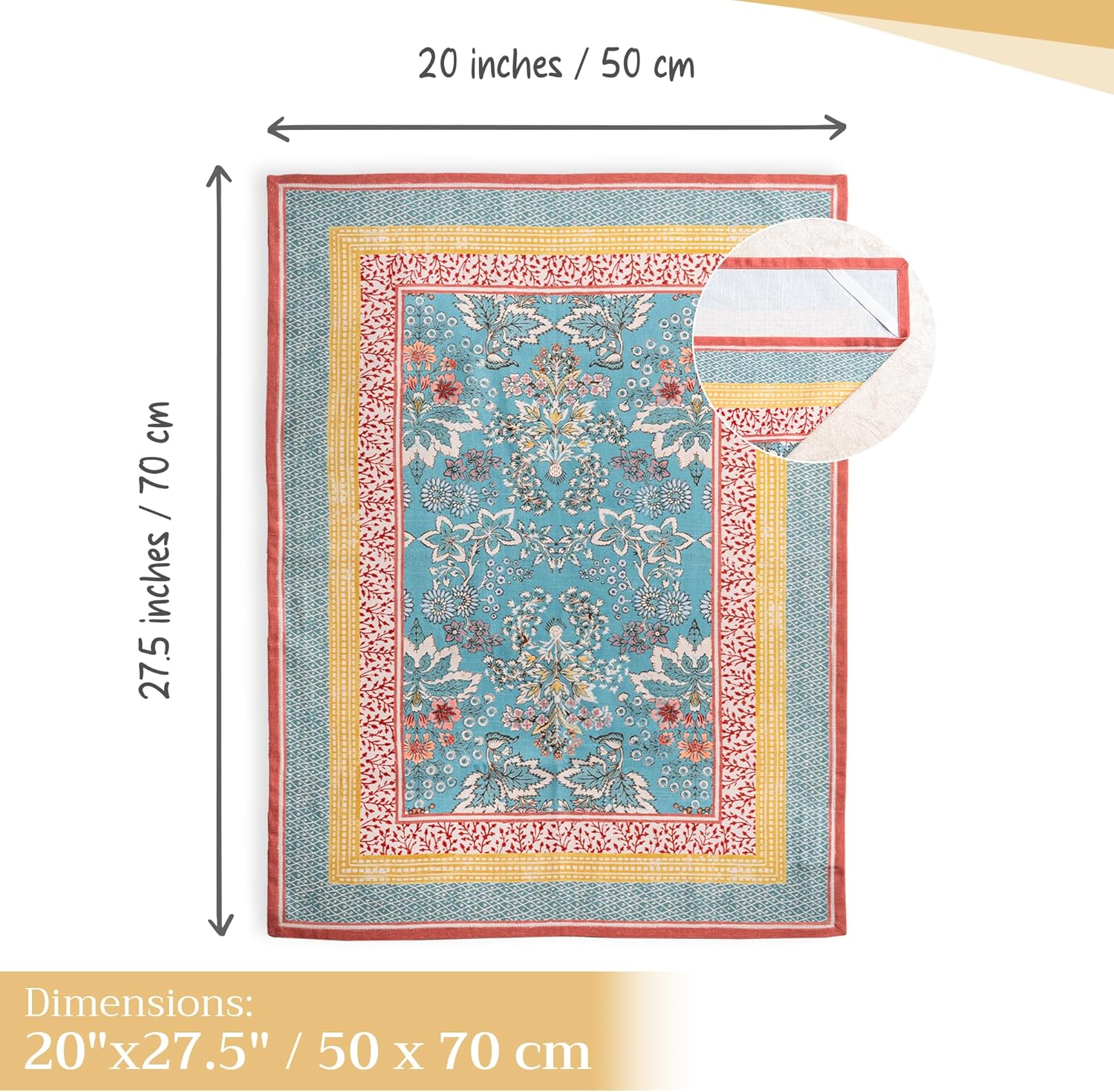 Maison d' Hermine Kitchen Towels Set of 3 100% Cotton 27.50" x 20" Reusable Cloth Tea Dish Towels Absorbent with Hanging Loop for Kitchen Easter Decorations Spring/Summer (Marquise) - Image 6