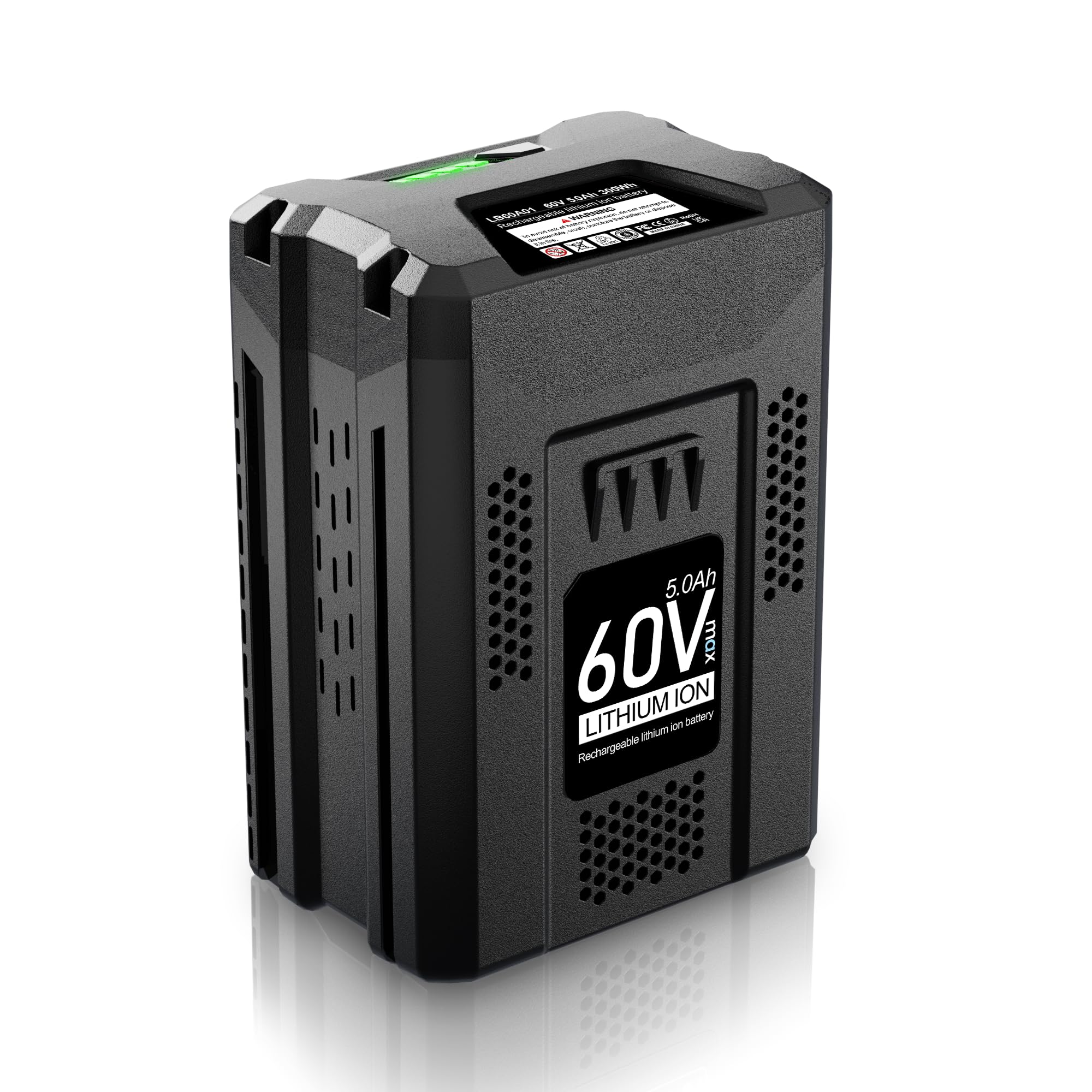 Supowill 60V 5.0Ah Replacement for Greenworks 60V Battery LB60A03 LB60A02 LB60A00 Cordless Tools Battery-High Capacity Upgraded for 4X Longer Runtime for Greenworks 60V Battery