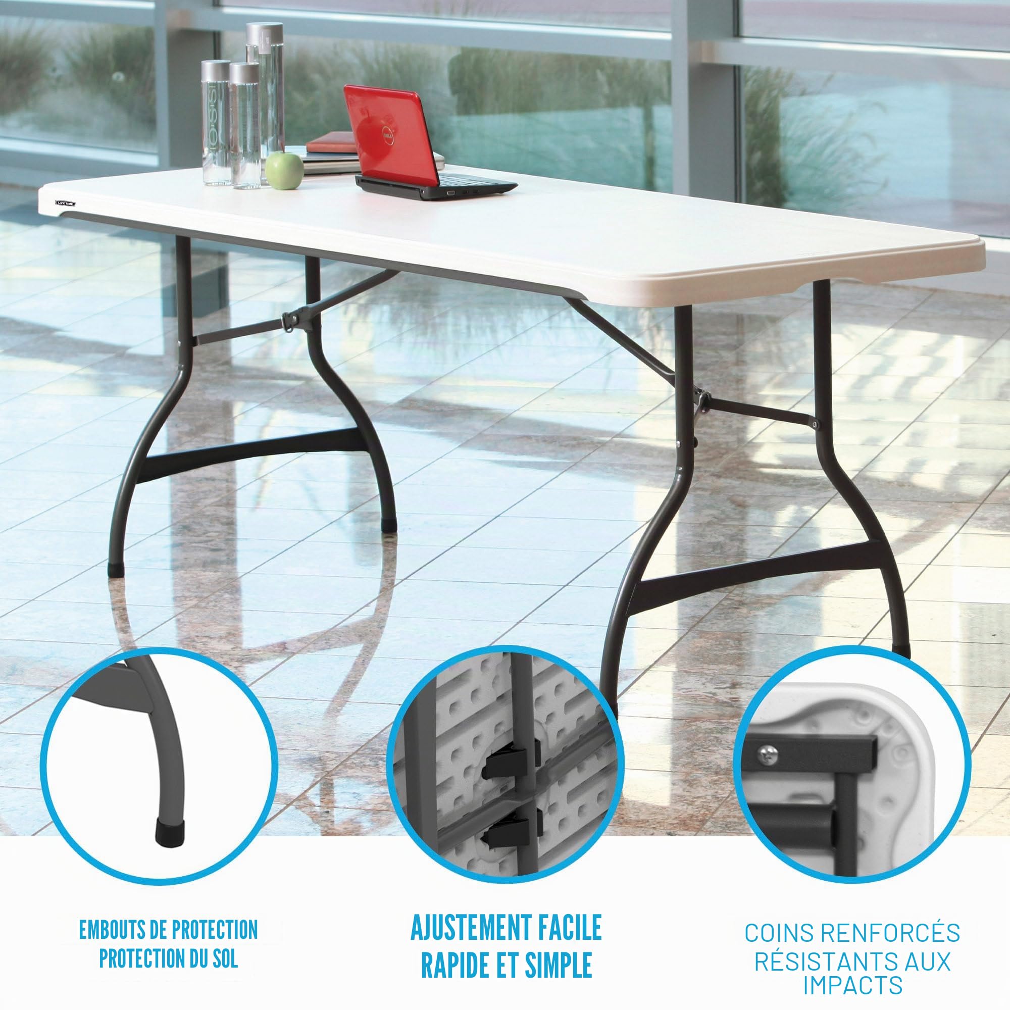 Lifetime 80272 Table de Restauration Pliante 183 x 76 cm