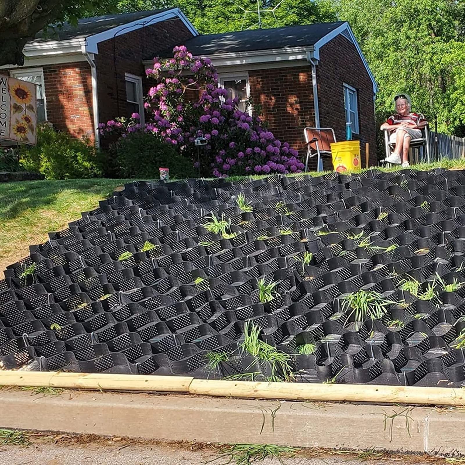 Buy Ground Grid Earthwork Ground Stabilisation Grid, Flexible Cuttable Driving Load Soil Ground