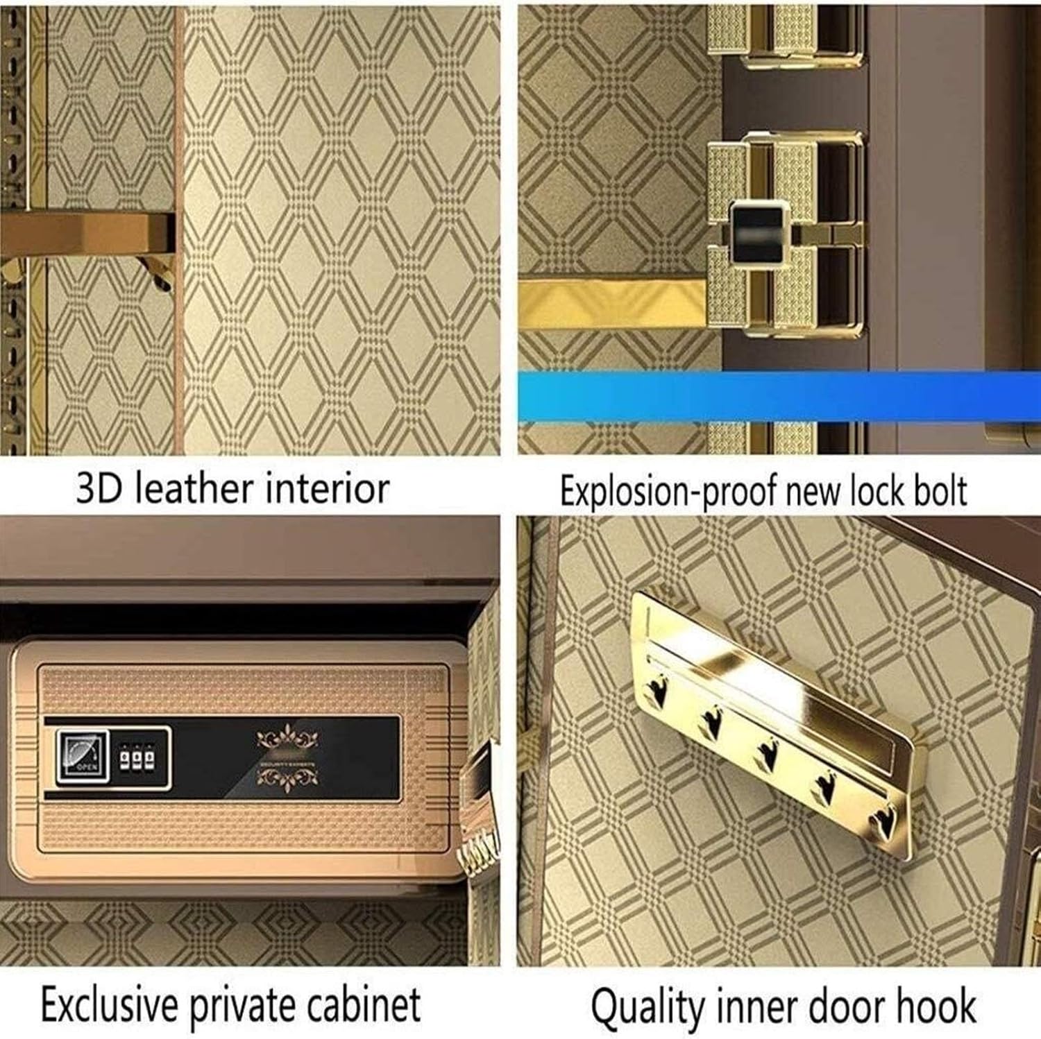 ダイヤセーフ Diamond Safe 耐火金庫＜2キー・シリンダー錠＞ブラック