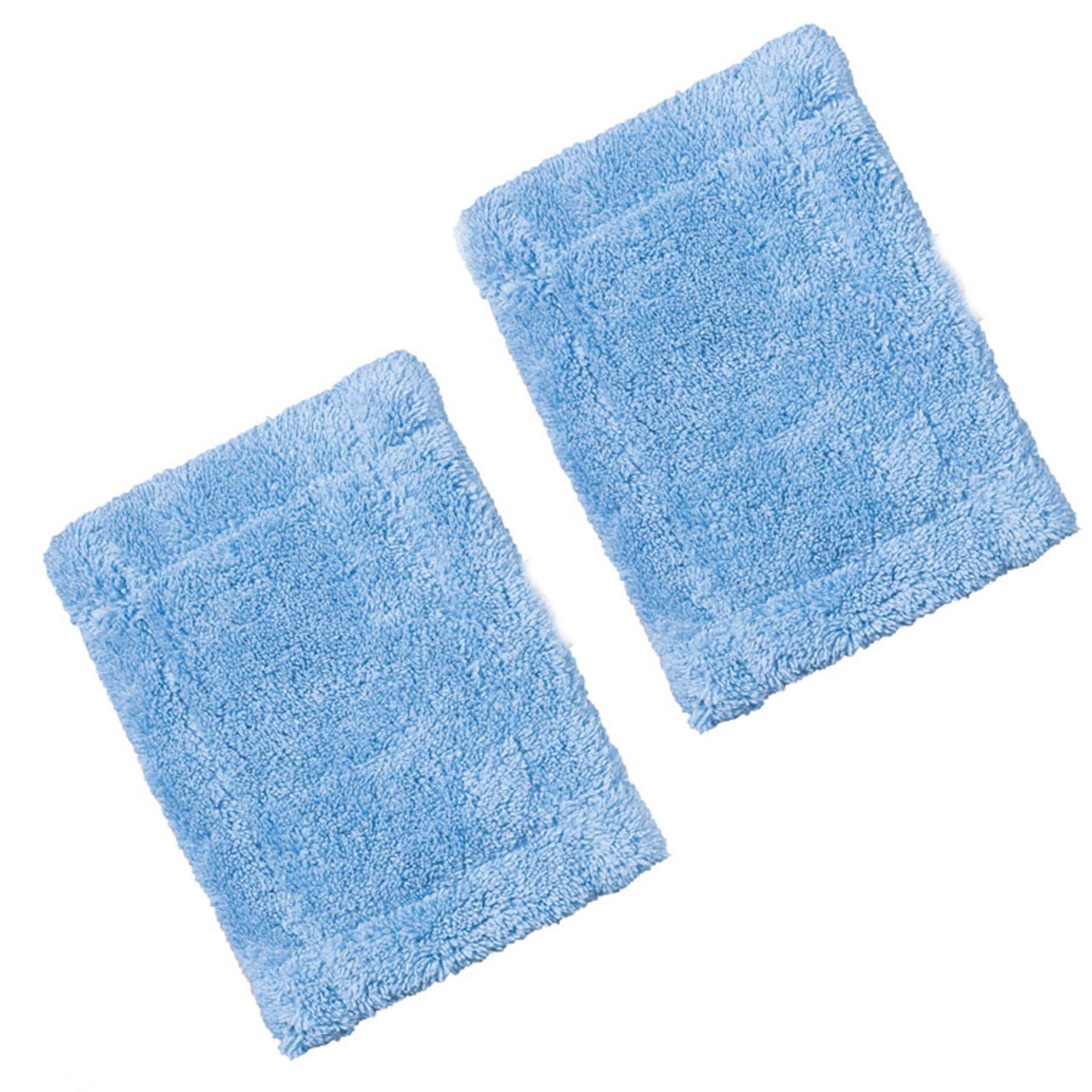 KCT Twin Pack Replacement Microfibre Soft Cloth Removable Pad Telescopic Handheld Cleaner
