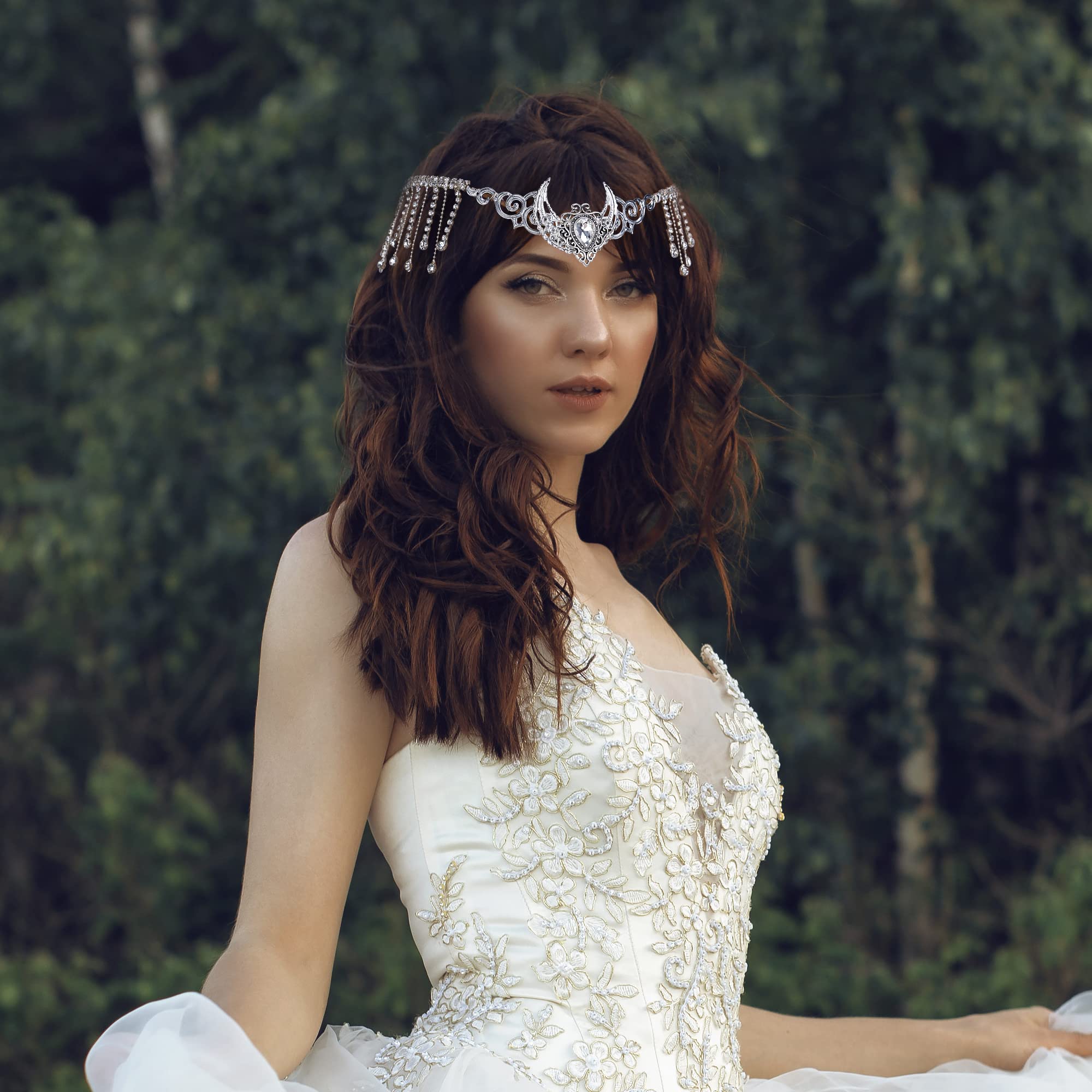 Amazon.com: MOSTORY Handmade Silver Viking Crown with Crystal Tassels Celtic  Fairy Headpiece Medieval Moon Rhinestone Circlet for Renaissance Fair Wedding  Bridal Shower Maternity Shoot Prom Women s Costumes : Clothing, Shoes &