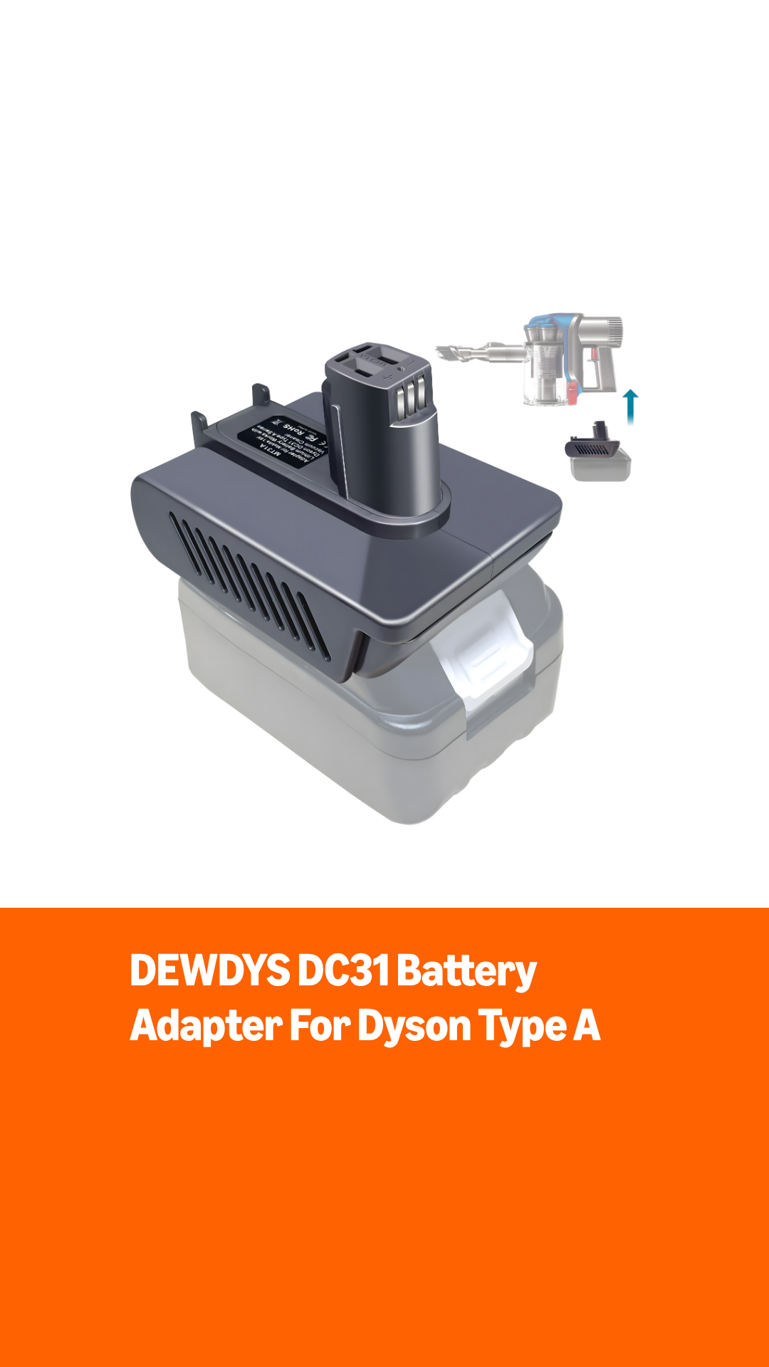 Amazon.com: DEWDYS DC31 Battery Adapter for Dyson Type A, Fit for